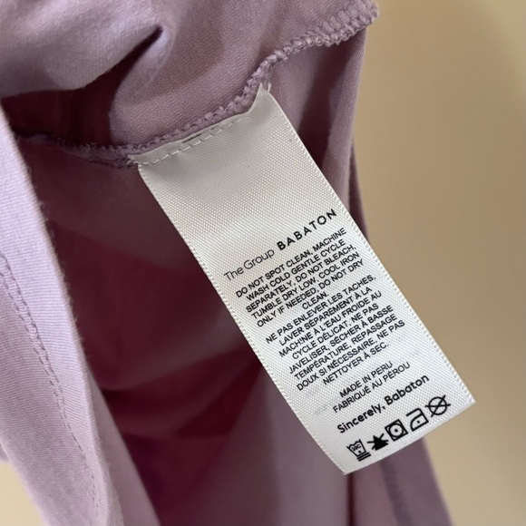 Babaton| Aritzia Lavender Sleeveless Women's Racerback Cotton Knit Tank Top Sz S - Picture 4 of 4